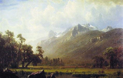 Albert Bierstadt The Sierras Near Lake Tahoe California Painting