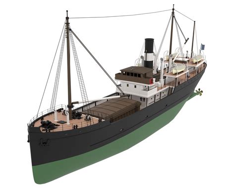 Coastal Steamer 3D Model - TurboSquid 1890920