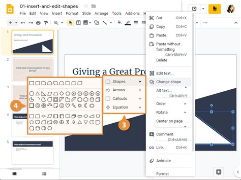 Insert And Edit Shapes Customguide