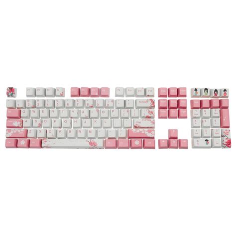 Buy HUO JI Keycaps PBT Dye Sublimation 108 Keycap Set OEM Profile