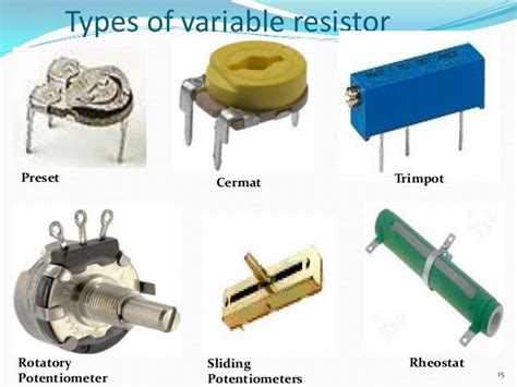 Types Of Variable ‪‎resistors‬ ‪‎ece‬ ‪‎eee‬ Electronics Components Simple Electronics