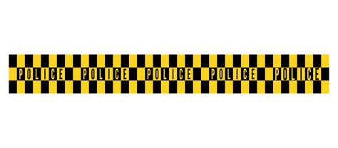 Police Line Do Not Cross Barrier Tape Crime Scene Border Safety Type Accident Restriction