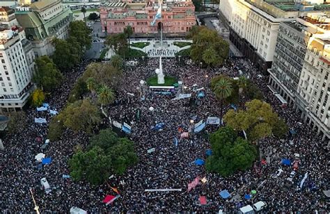 Impresionante Marcha Universitaria Federal Plaza De Mayo Fue El