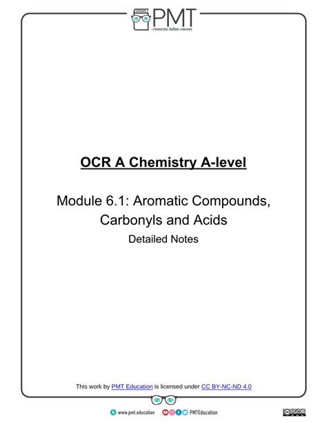 PDF Module 6 1 Aromatic Compounds Carbonyls And Acids OCR