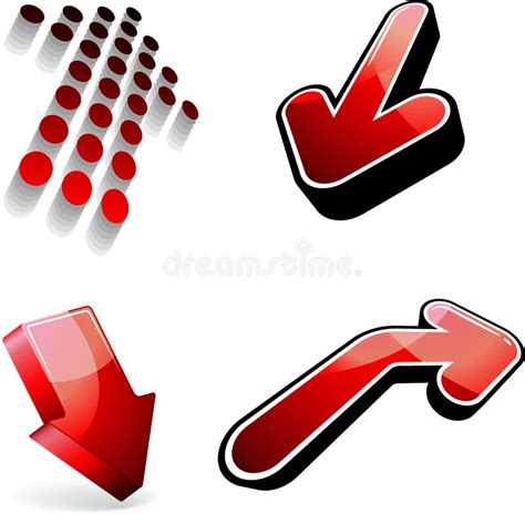 Red Vector Arrows Stock Vector Illustration Of Icon 11812837