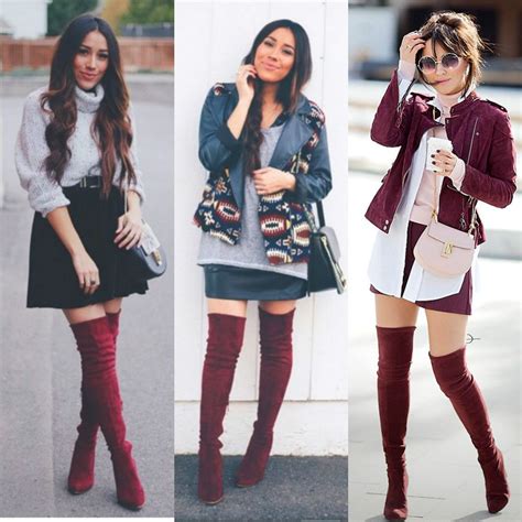 Total Imagen Outfit Botas Largas Vino Abzlocal Mx