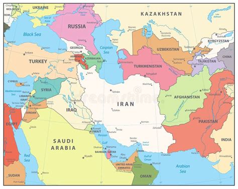 Southwest Asia Map Labeled - detailed-political-map-of-southwest-asia-with-capitals-2000 - World ...