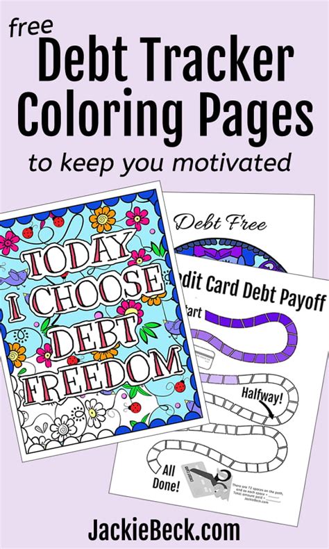 Coloring Free Printable Debt Payoff Chart