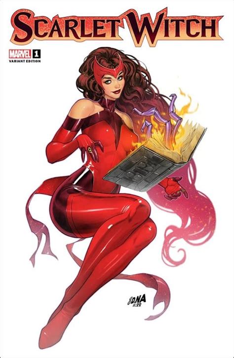 Scarlet Witch J Mar Comic Book By Marvel