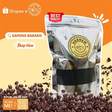 Authentic Hebrew Kapeng Barako Of Batangas Ground 250g Shopee Philippines