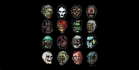 Horror Movie Monster Masks | Monster mask, Horror tees, Horror