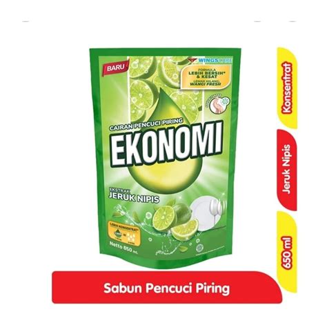 Jual EKONOMI Sabun Cuci Piring Jeruk Nipis 650 ML Shopee Indonesia