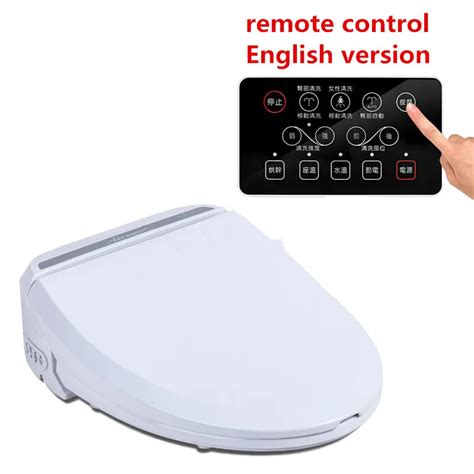 Smart Heated Toilet Seat With Remote Control Bidet Toilet Seat Hinge WC ...