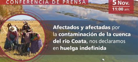 Puno Afectado As Por La Contaminación De La Cuenca Del Río Coata Se Declararán En Huelga