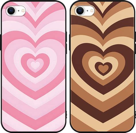 Amazon Yomjew 2 Pack Cute Girly Pink Love Heart Phone Case For