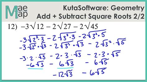 Adding And Subtracting Square Roots