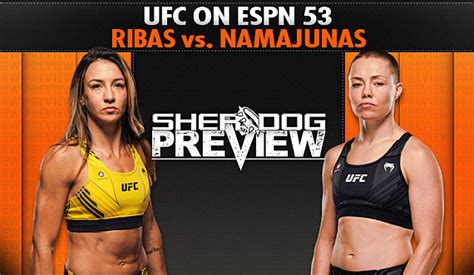 Preview: UFC on ESPN 53 ‘Ribas vs. Namajunas’ - Ribas vs. Namajunas