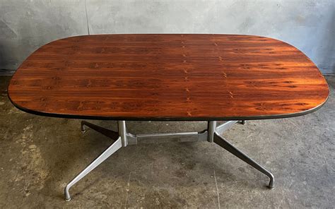 10 Ft Herman Miller Eames Walnut Racetrack Conference Table At 1stDibs