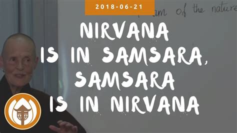 Nirvana is in Samsara, Samsara is in Nirvana | Plum Village