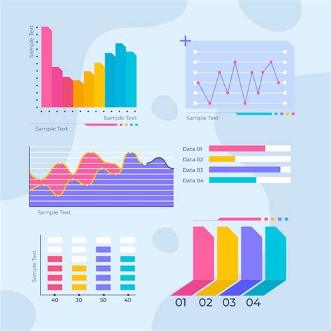 Premium Vector Flat Data Visualization Elements Collection