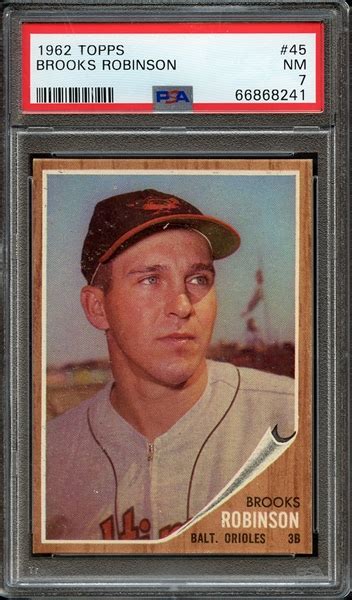 Lot Detail 1962 TOPPS 45 BROOKS ROBINSON PSA NM 7