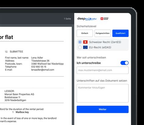 Digitale Signaturen Aus Der Schweiz DeepSign