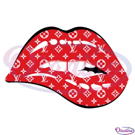 Louis Vuitton Supreme Lips Svg Digital File Brand Svg Lips Svg