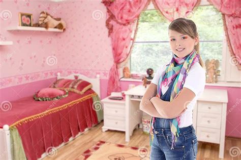 Cute Attractive Teenage Girl In His Bedroom Stock Image Image Of Bedroom Interior 37123249