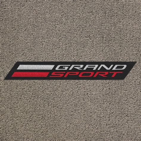 2014 2020 C7 Lloyd 2pcs Floor Mat Grand Sport Logo Grey