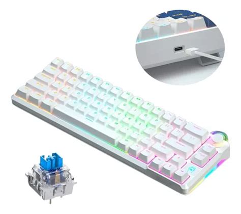 Teclado Meccanico Gamer Hot Swap Usbc De Teclas Rgb Envío gratis