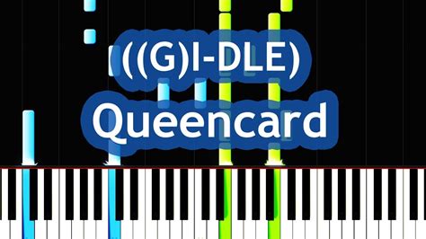 G I Dle Queencard Piano Tutorial Youtube