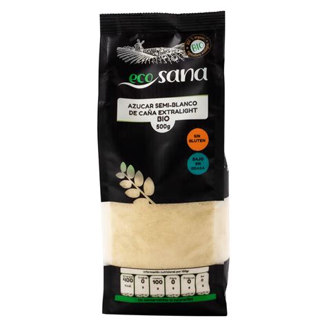 Light Brown Cane Sugar Extralight Bio 500 G Ecosana Drasanvi English