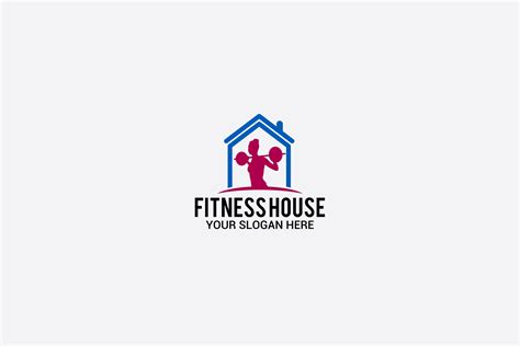 Fitness House Logo Graphic by shazdesigner · Creative Fabrica