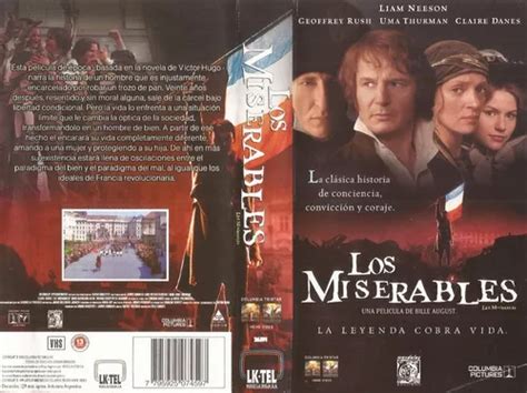 Los Miserables Vhs Liam Neeson Uma Thurman Victor Hugo MercadoLibre