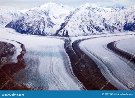 kluane national park  reserve mountains  glaciers stock photo