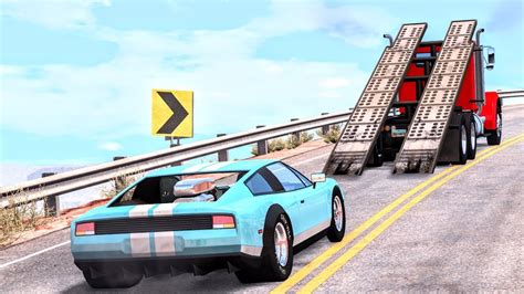 Epic High Speed Jumps 64 Beamng Drive Crashboompunk Youtube