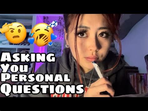 ASMR Asking You Personal Questions With Random Personal Attention