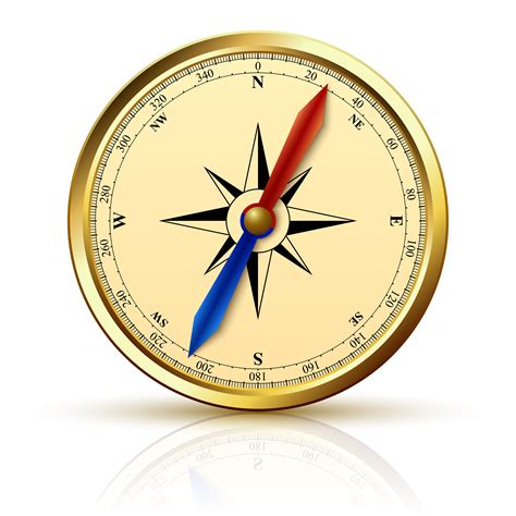 Navigation Compass Golden Emblem 430040 Vector Art At Vecteezy