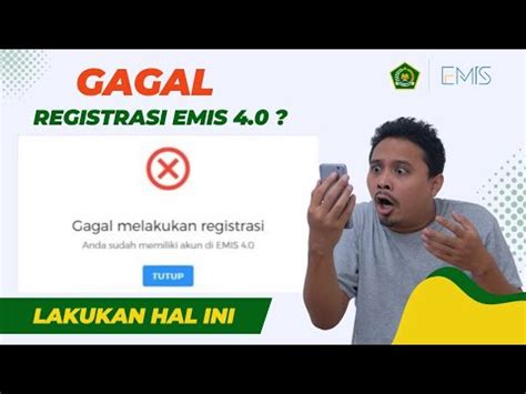 Solusi Gagal Melakukan Registrasi Emis Guru Pai Wajib Tau Youtube