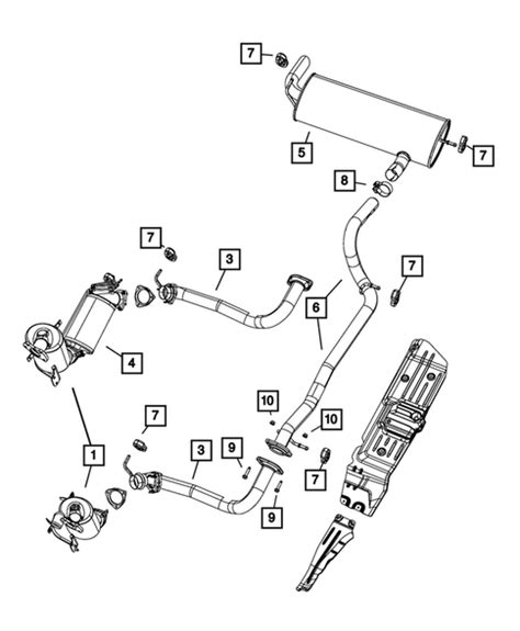 Jeep Wrangler Exhaust System Diagram