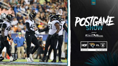 Jacksonville Jaguars Vs Las Vegas Raiders Postgame Show