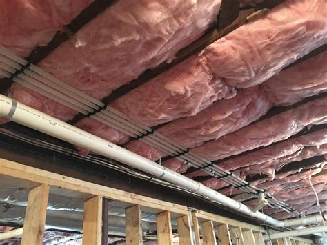 Insulation How Can I Insulate Pex Pipes That Have Supports At Every Joist Home Improvement