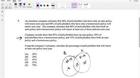 SOA Exam P Question 7 General Probability YouTube