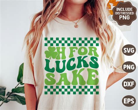 Oh For Lucks Sake Svg Retro St Patrick Day Svg Shamrock Svg Clover Png Saint Patricks Shirt