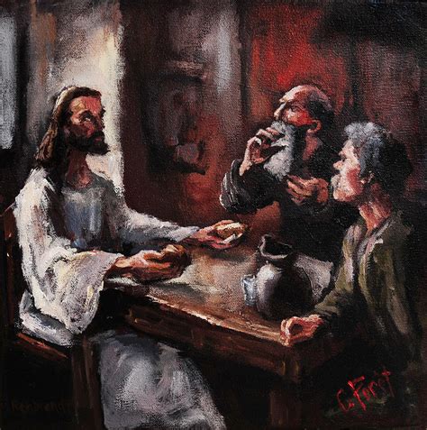 Supper At Emmaus Painting By Carole Foret Pixels