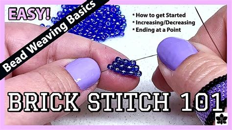 How To Brick Stitch Beading Tutorial Beginner Youtube