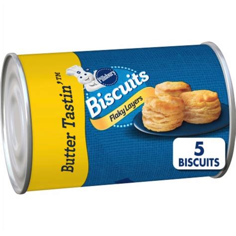 Pillsbury Flaky Layers Butter Tastin'™ Canned Biscuits, 5 ct / 1.2 oz ...