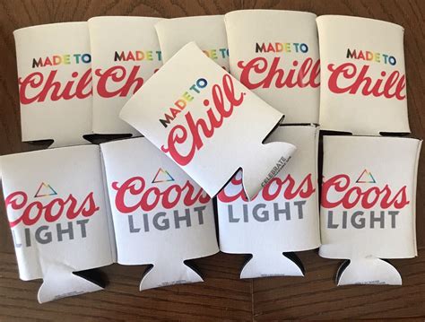 10x Coors Light Koozie Pride Month Rainbow Gay Lot Of 10 Coosie Beer