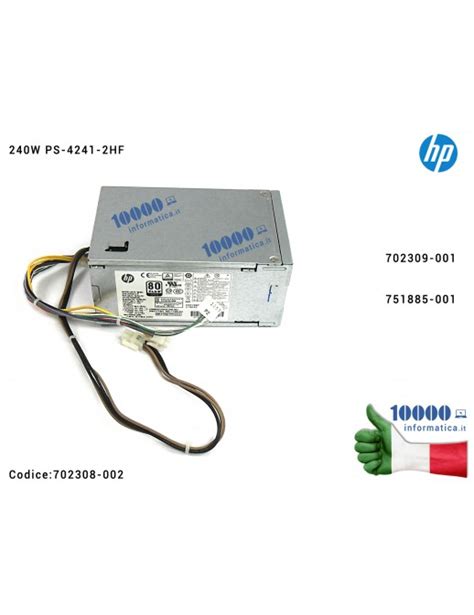 Alimentatore Hp W Psu Prodesk G Power Supply Ps