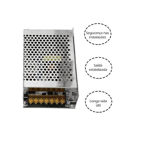 Fonte Chaveada Colm Ia V A Bivolt Para Fita Led